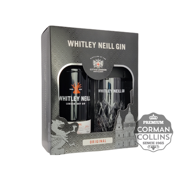 Image de GIN WHITLEY NEILL 70 CL 43° COFFRET VERRE HIGHBALL