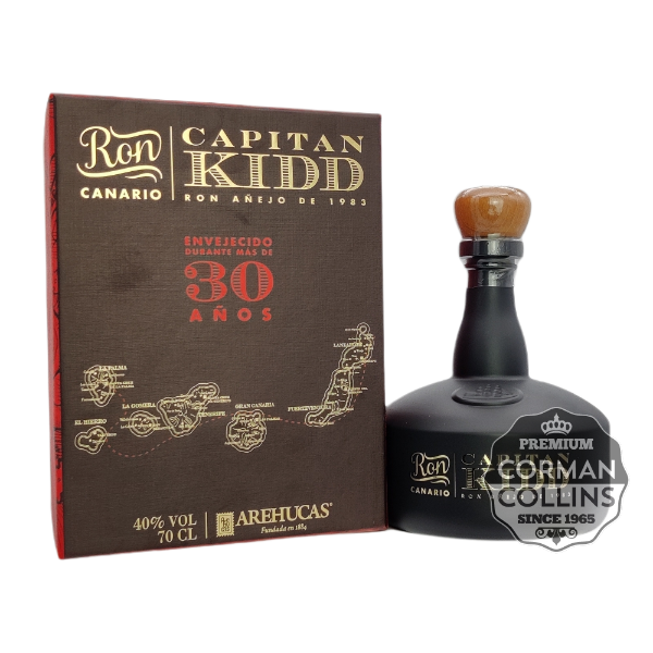 Image de AREHUCAS 70 CL 40° 30 ANS CAPITAN KIDD*