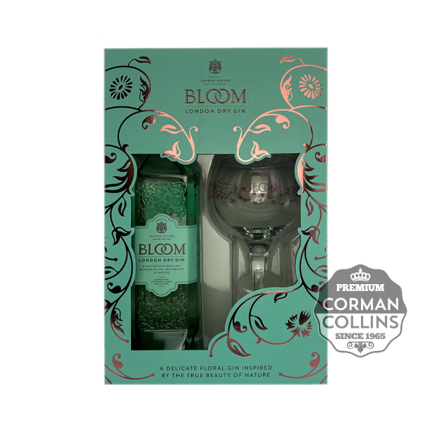 Image de GIN BLOOM 70 CL 40° DRY COFFRET + VERRE