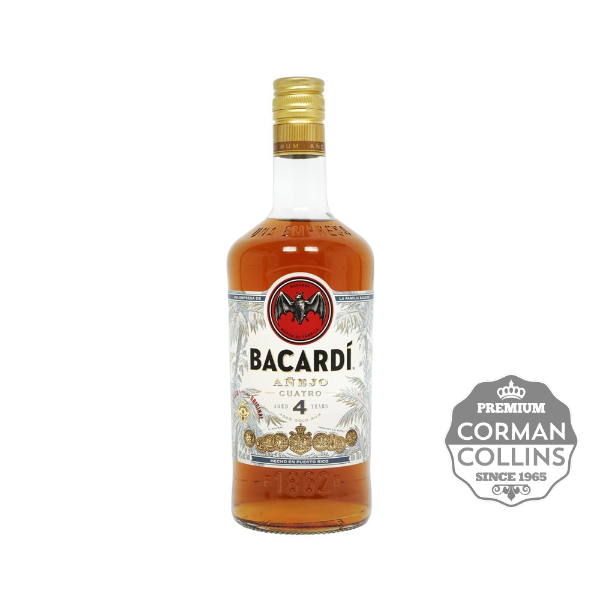 Image de BACARDI 100 CL 40° CUATRO 4 YO