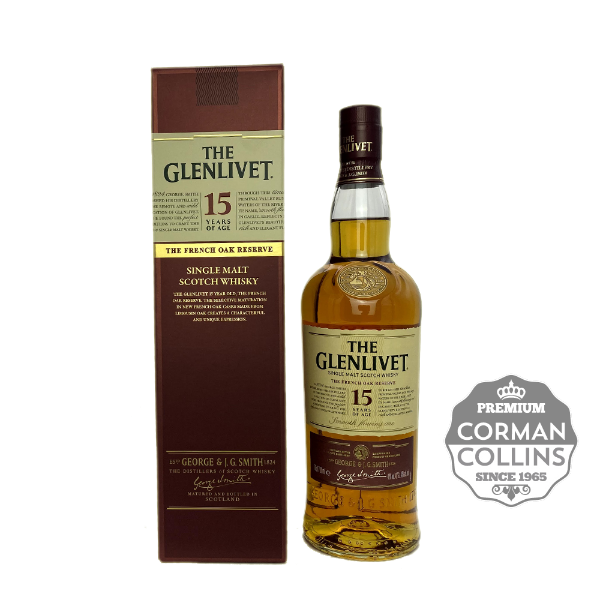 Image de GLENLIVET 70 CL 40° 15ANS FRENCH OAK*