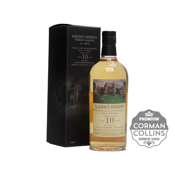 Image de MANNOCHMORE 70 CL 53.8° 10 YO 2011/2021 HIDDEN SPIRITS