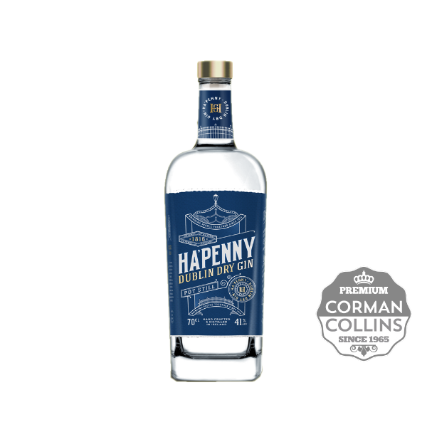 Image de GIN HAPENNY 70 CL 41° DUBLIN DRY