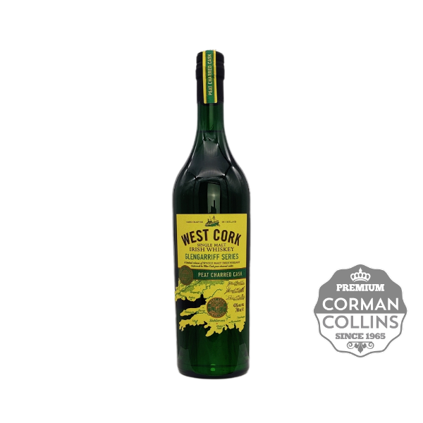 Image de WEST CORK 70 CL 43° GLENFARRIT PEATED IRISH WHISKEY