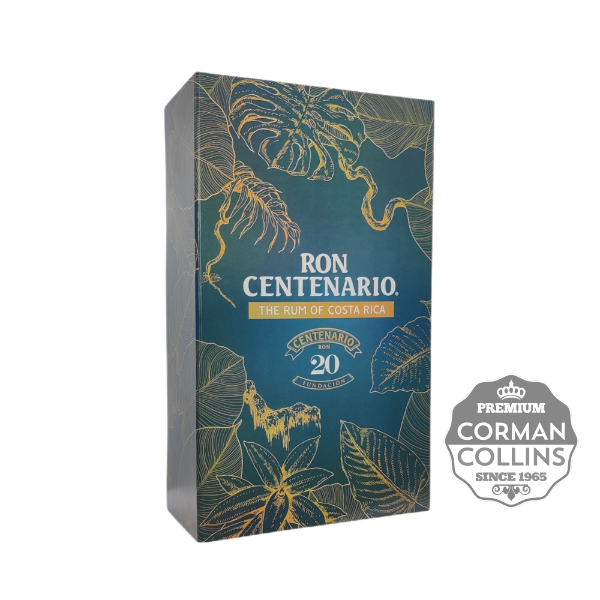 Image de CENTENARIO 70 CL 40° 20 ANS COFFRET + 2VERRES