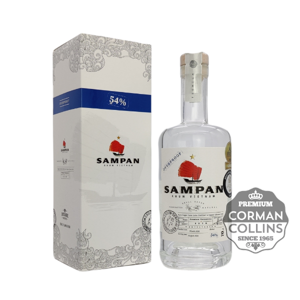 Image de RHUM SAMPAN 70 CL 54° AGRICOLAE BLANC VIETNAM