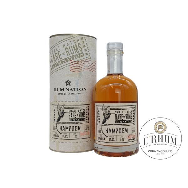 Image de HAMPDEN 1992 RUM NATION 24Y 61.6° 70CL