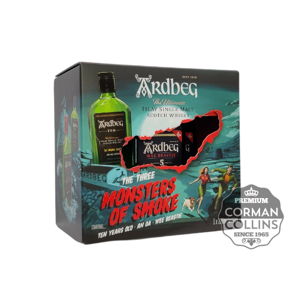 Image de ARDBEG 60 CL 46.67° MONSTER OF SMOKE 3 X 20 CL PACK