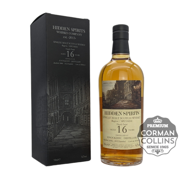 Image de KNOCKDHU 70 CL 54.2°2006/2022 16 YO PEATED HIDDEN SPIRITS