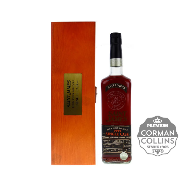 Image de RHUM SAINT JAMES 70 CL 42.9° 1999 VINTAGE COFFRET BOIS