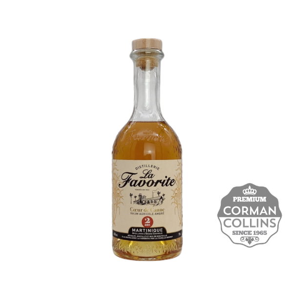 Image de LA FAVORITE 70 CL 45° AMBRE 2 ANS COEUR DE CANNE NEW BOTTLE