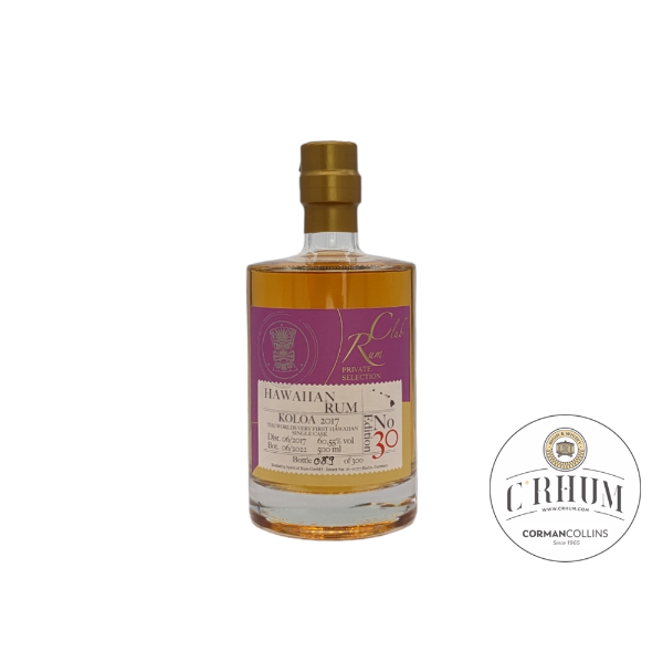 Image de RUM CLUB n°30 HAWAIIAN RUM KOLOA 2017 60.55° 50CL