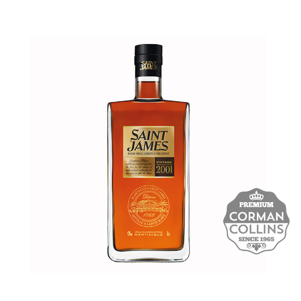 Image de RHUM SAINT JAMES 70 CL 43° 2001 VINTAGE