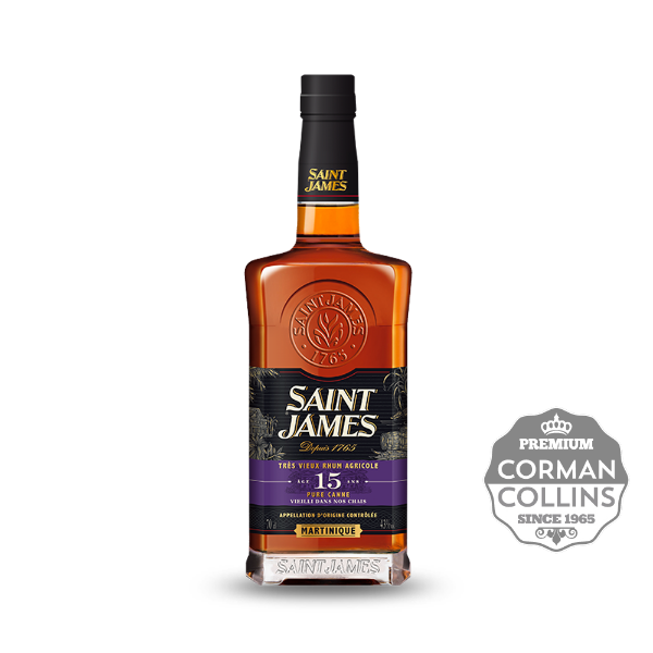 Image de RHUM SAINT JAMES 70CL 43° 15ANS RHUM BRUN TRES VIEUX