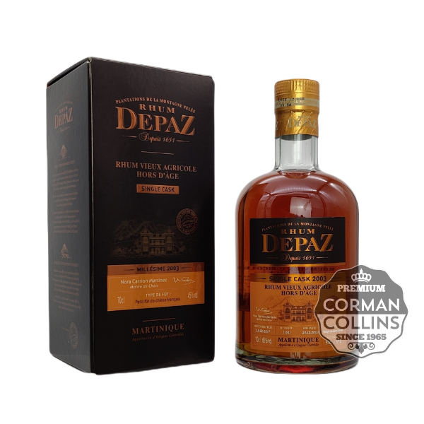 Image de RHUM DEPAZ 70 CL 45° 2003 SINGLE CASK