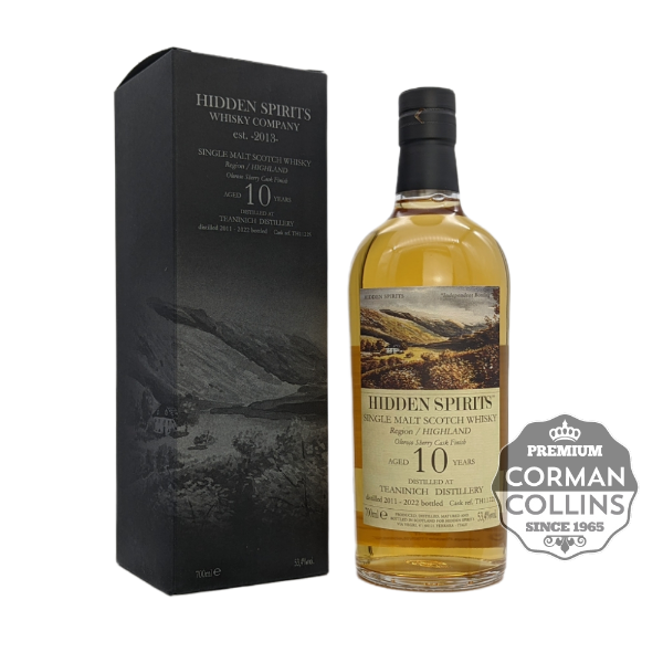 Image de TEANINICH 70 CL 53.4° 2011/2022 10 YO HIDDEN SPIRITS