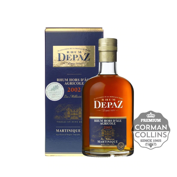 Image de RHUM DEPAZ 70 CL 45° 2002 VINTAGE