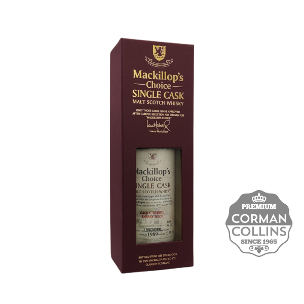 Image de LONGMORN 70CL 53.3° 1989 SHERRY MACKILLOPS