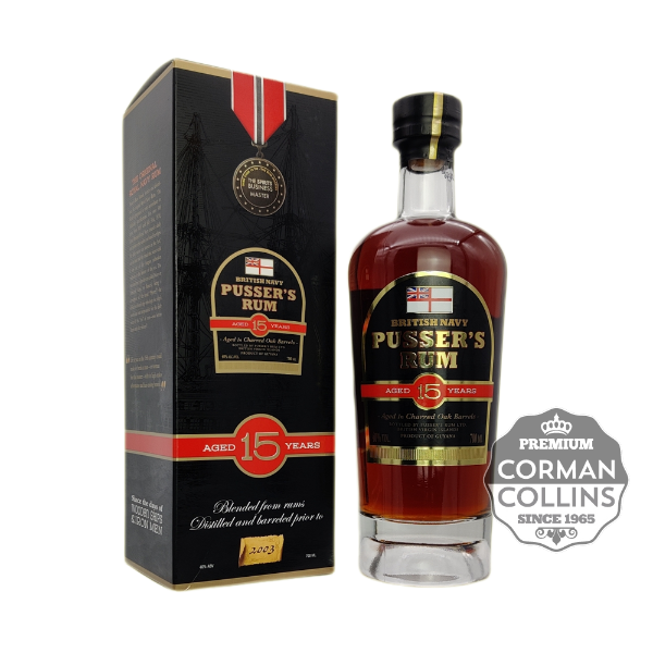 Image de PUSSER 70 CL 40° 15 ANS NAVY RUM