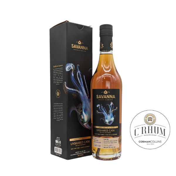 Image de SAVANNA UNSHARED CASK FRANCE "Compagnons du rhum" 50CL 62.1°