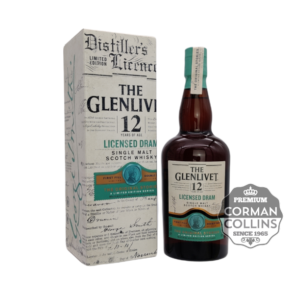 Image de GLENLIVET 70 CL 48° 12 ANS LICENSED DRAM