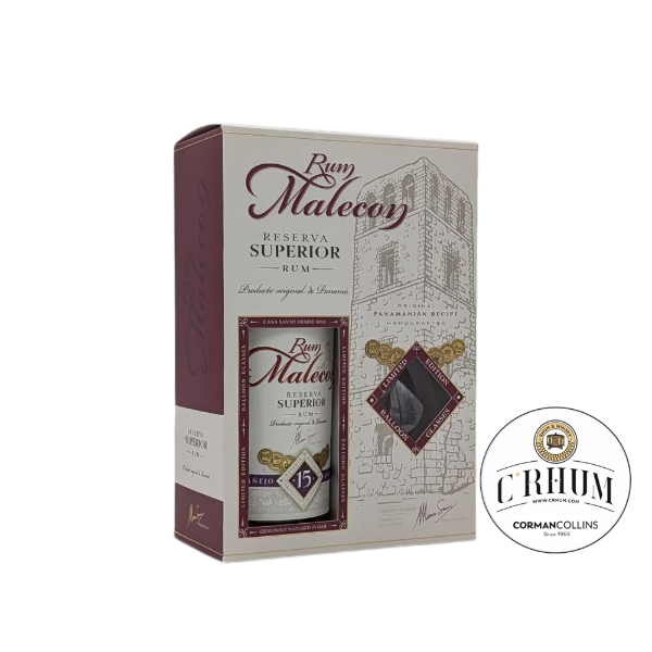 Image de MALECON 15Y 70CL 40° + 2 VERRES